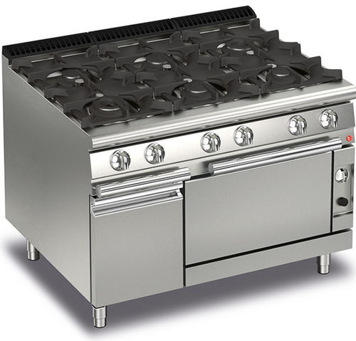 6 BURNER GAS ON GAS OVEN BARON